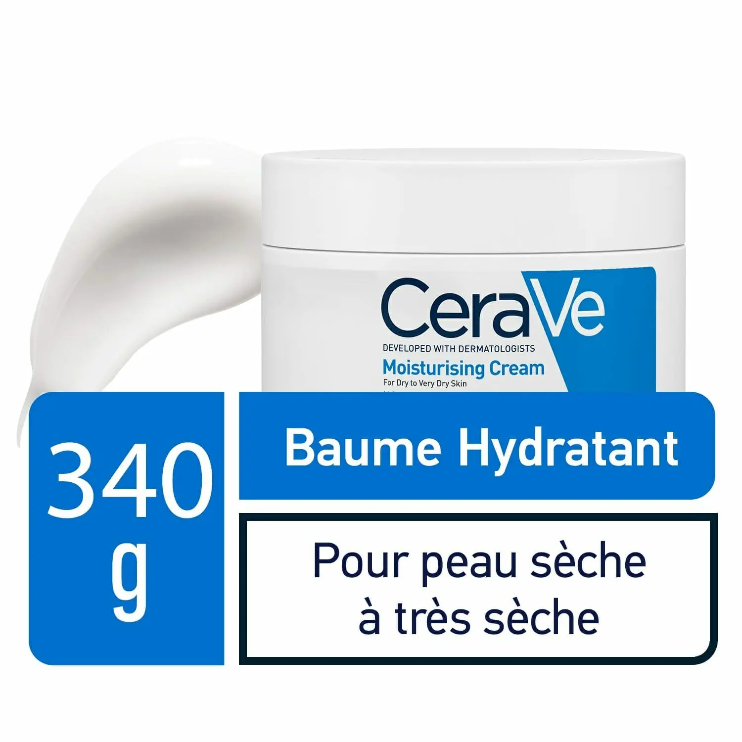 3337875597227-1-1.jpg CERAVE Baume Hydratant Nourrissant Peau Sèche à Très Sèche | 340g – Image 1