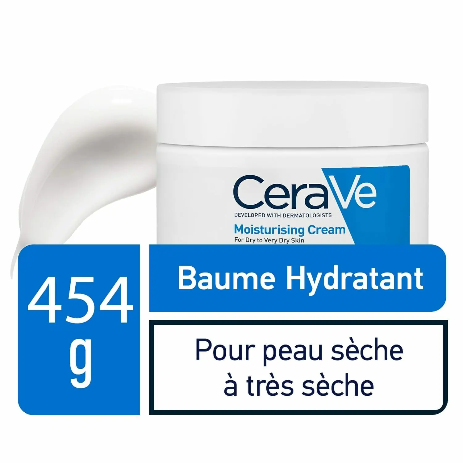 3337875597388-1-1.jpg CERAVE Baume Hydratant Nourrissant Peau Sèche à Très Sèche | 454g – Image 1