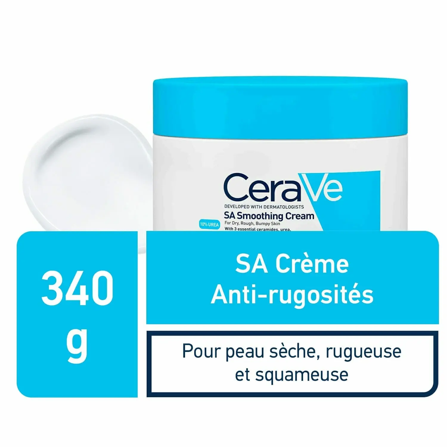 3337875684101-1-1.jpg CERAVE SA CREME Anti-Rugosités Peau Sèche et Squameuse | 340g – Image 1
