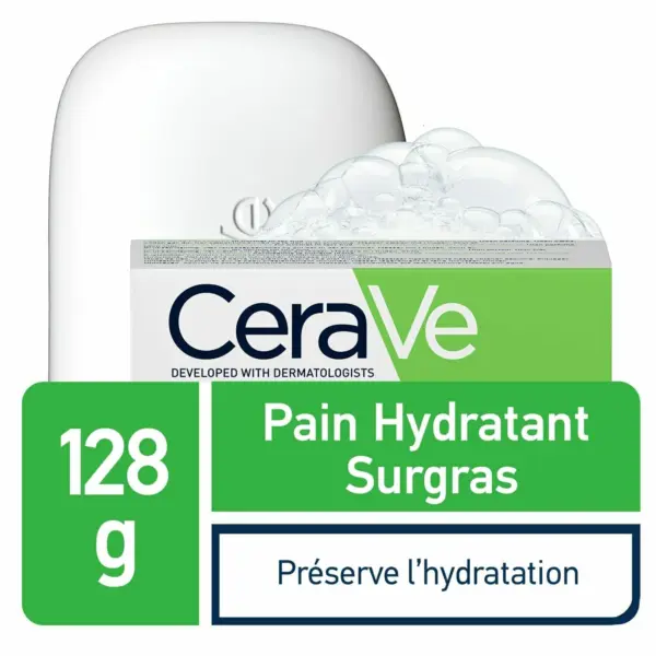 CERAVE PAIN HYDRATANT SURGRAS PEAUX NORMALES A SECHES 128G