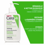 CERAVE CREME Moussante Nettoyante Hydratante Peau Normale à Sèche | 236ML