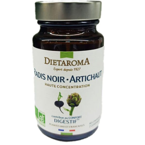 DIETAROMA RADIS NOIR ARTICHAUT BIO 60 COMPRIMES