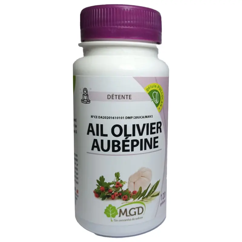 Sans-tittttttttre-1.jpg MGD AIL OLIVIER AUBEPINE 120 GELULES – Image 1