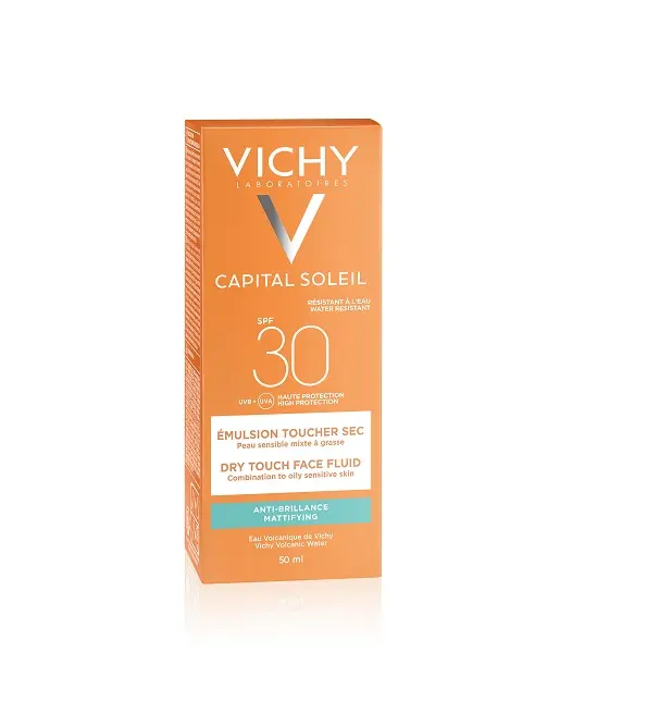 Vichy-Ideal-Soleil-Emulsion-Anti-Brillance-SPF-50-Toucher-Sec-3337871323622-2.jpg Vichy Capital Soleil Émulsion Anti-Brillance SPF 50 Toucher sec – 50 ml – Image 1