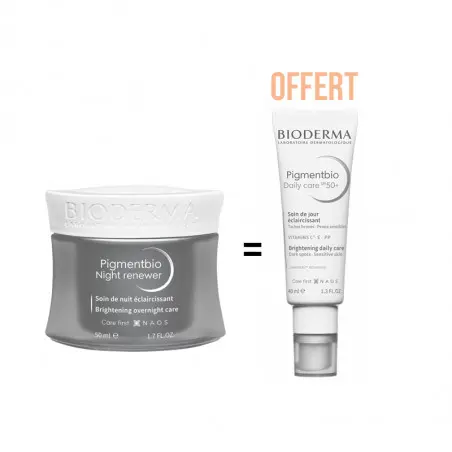 bioderma-pigmentbio-night-renewer-50ml-achete-pigmentbio-daily-care-spf-50-40ml-offert_2.jpg BIODERMA PIGMENTBIO NIGHT RENEWER 50ML ACHETE + PIGMENTBIO DAILY CARE SPF 50 40ML OFFERT – Image 1