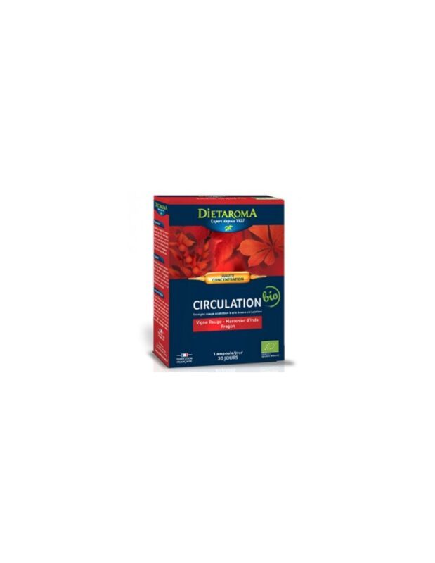 DIETAROMA CIRCULATION SANGUINE 20 AMPOULE