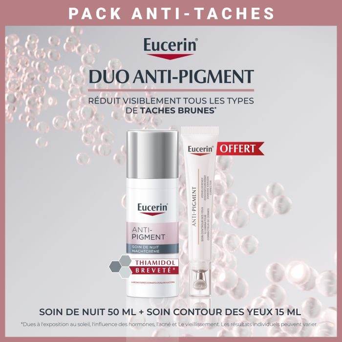 Eucerin Duo Anti-Pigment – Pack Anti-Taches (Soin de Nuit 50 ml + Contour des Yeux 15 ml Offert) Eucerin Duo Anti-Pigment – Pack Anti-Taches (Soin de Nuit 50 ml + Contour des Yeux 15 ml Offert)