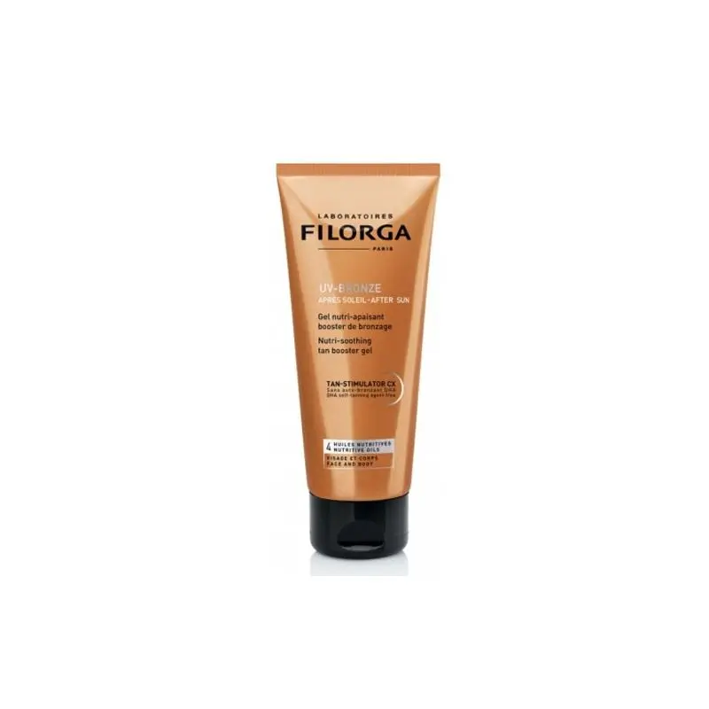 filorga-apres-soleil-palmarosa-shop-en-ligne-maroc.jpg FILORGA UV BRONZE APRES SOLEIL GEL NUTRI-APAISANT APRES SOLEIL VISAGE ET CORPS 200ML – Image 1
