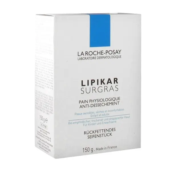 la-roche-posay-lipikar-surgras-pain-150g.jpg LA ROCHE POSAY LIPIKAR SURGRAS PAIN 150G PAIN PHYSIOLOGIQUE ANTI-DÉSSÈCHEMENT – Image 1