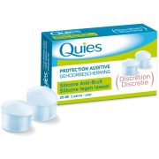 QUIES PROTECTION AUDITIVE EN SILICONE ANTI-BRUIT CONFORT ET DISCRÉTION 3 PAIRES
