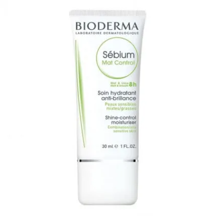 BIODERMA SEBIUM MAT CONTROL SOIN HYDRATANT ANTI-BRIANCE PEAUX MIXTES A GRASSES 30ML
