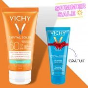 Vichy Capital Soleil Émulsion Invisible Anti-Brillance Toucher Sec SPF50 Peau Sensible Mixte à Grasse | 50ml