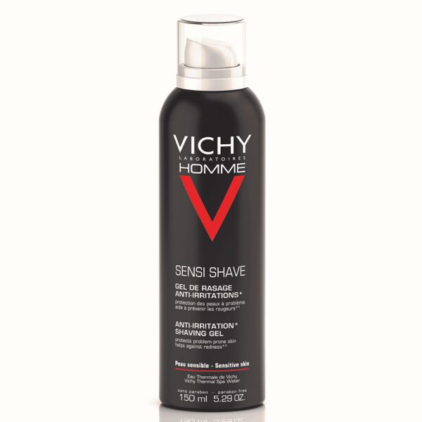 VICHY HOMME GEL DE RASAGE ANTI-IRRITATIONS PEAU SENSIBLE 150ML