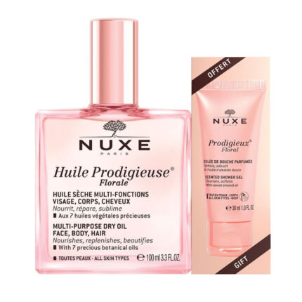 NUXE HUILE PRODIGIEUSE FLORALE 100ML + GELÉE DE DOUCHE PRODIGIEUX FLORAL 30ML OFFERT