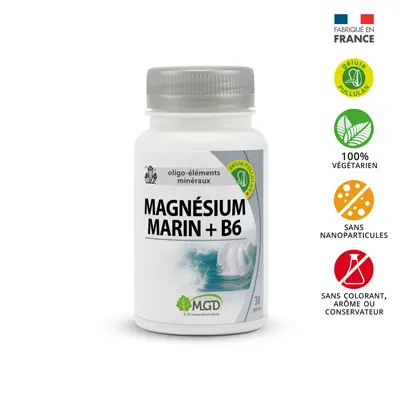 Mgd Magnesium marin +B6 30 Gelules