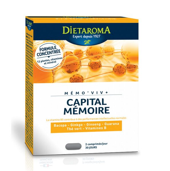 DIETAROMA MÉMO VIV CAPITAL CÉRÉBRAL MÉMOIRE 60 Comprimès