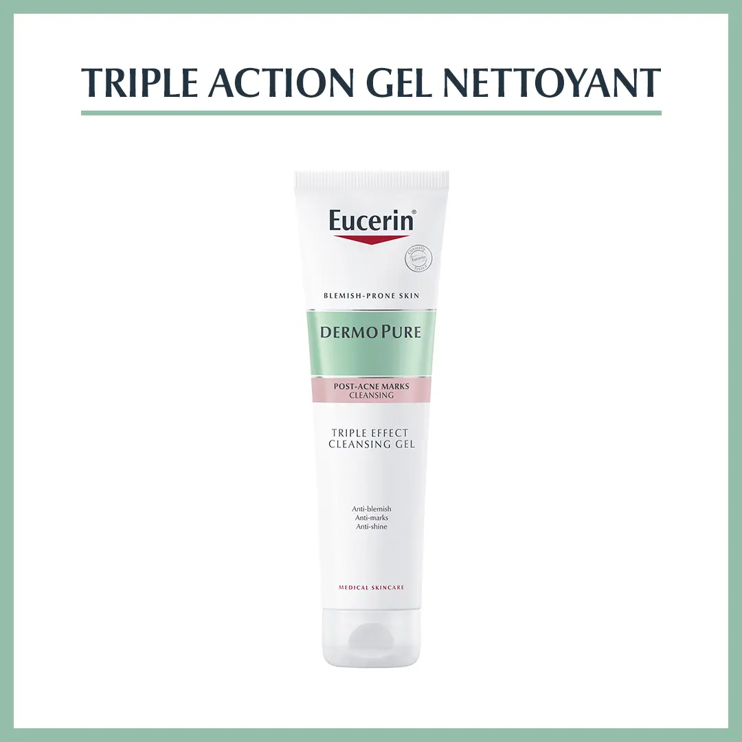 EUCERIN DERMOPURE TRIPLE ACTION GEL NETTOYANT 150ml EUCERIN DERMOPURE TRIPLE ACTION GEL NETTOYANT 150ml