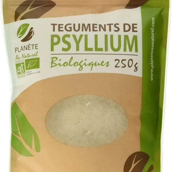 PLANETE AU NATUREL TEGUMENTS DE PSYLLIUM BIOLOGIQUES 250 G