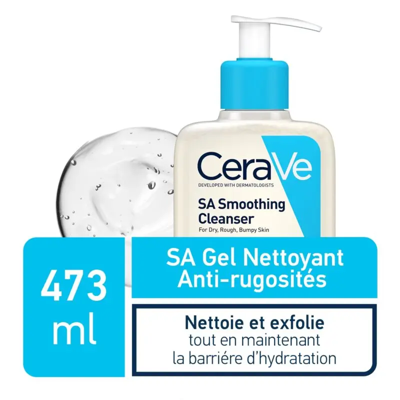 Lightbox CeraVe SA Gel Nettoyant Anti-Rugosités | Peau Sèche Et Rugueuse | 473ml