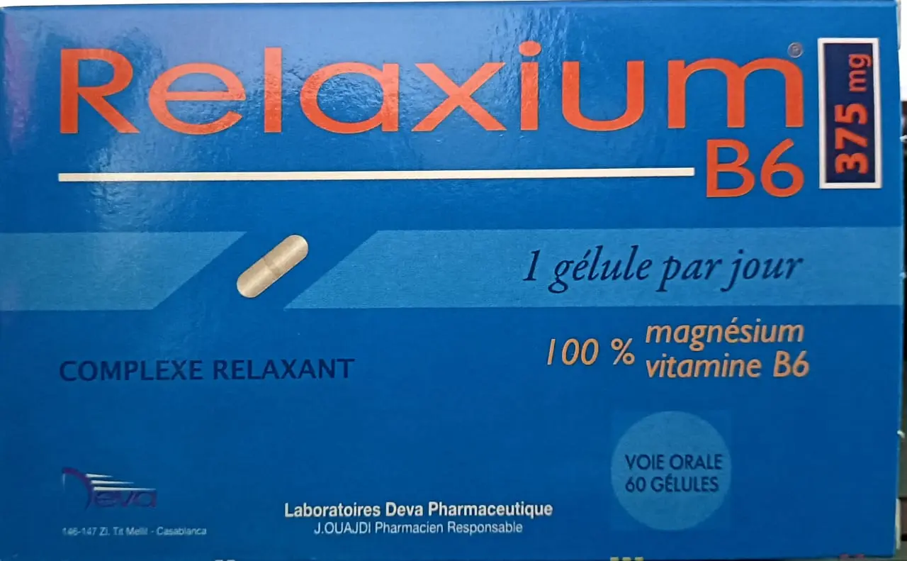 RELAXIUM B6 375 mg 60 GELULES RELAXIUM B6 375 mg 60 GELULES