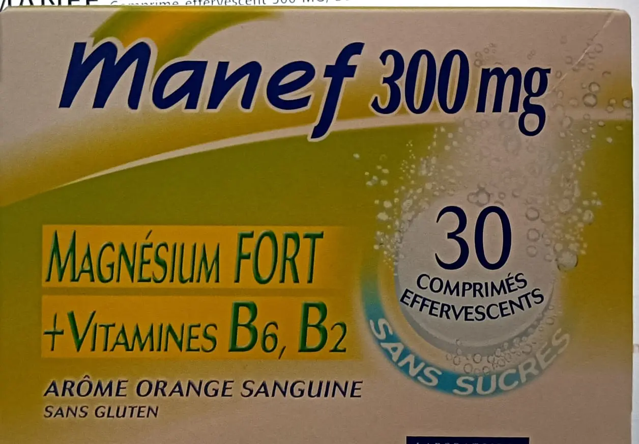 MANEF 300 MG 30 COMPRIMES EFFERVESCENTS MANEF 300 MG 30 COMPRIMES EFFERVESCENTS