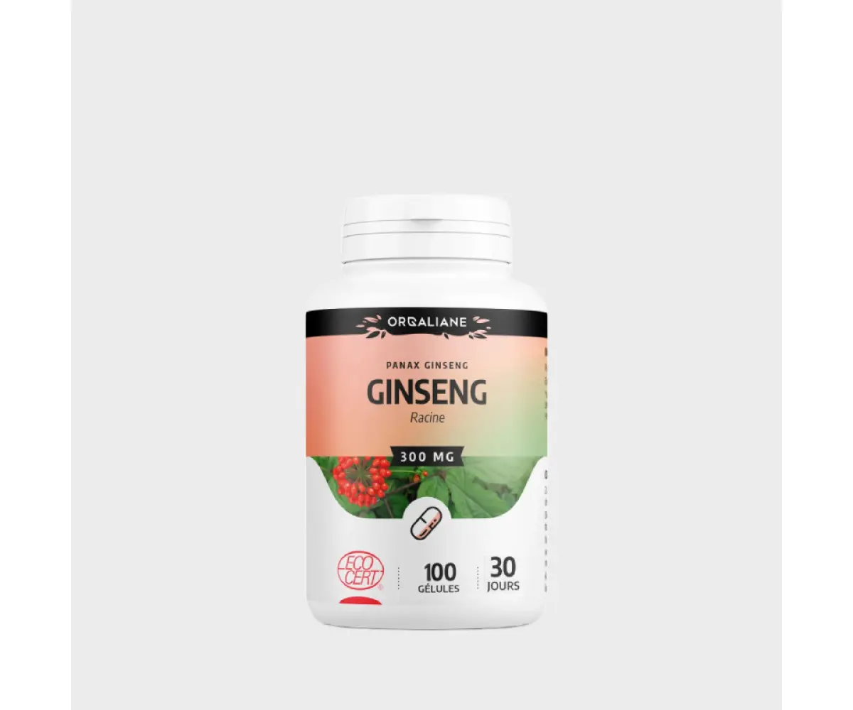 ginseng-300mg-100-gelules-orgalian GPH DIFFUSION GINSENG ROUGE 100 GELULES