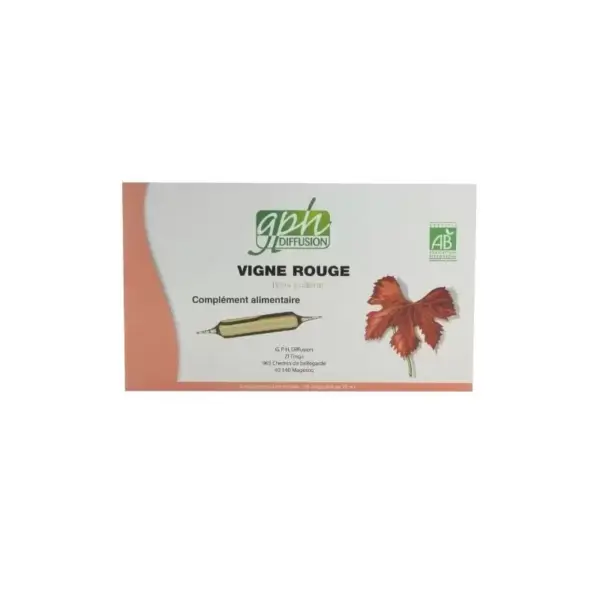 GPH DIFFUSION VIGNE ROUGE 20 AMPOULES