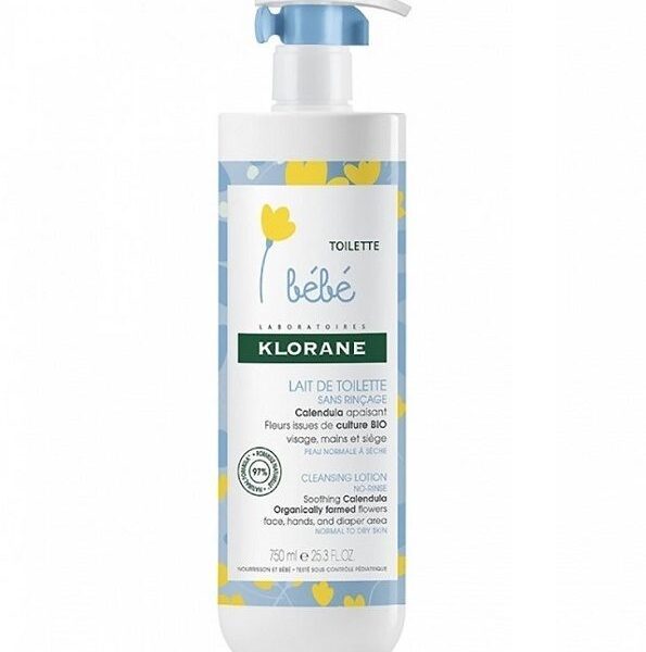 KLORANE BEBE LAIT DE TOILETTE SANS RINÇAGE AU CALENDULA 500 ML