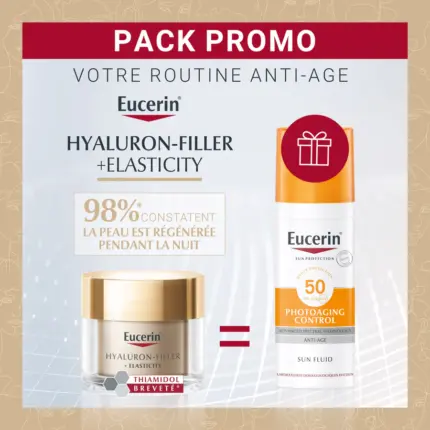 Soin de Nuit 50 ml pack promo + Eucerin Sun PROTECTION Photoaging Control Fluid SPF50+ 50ml offert