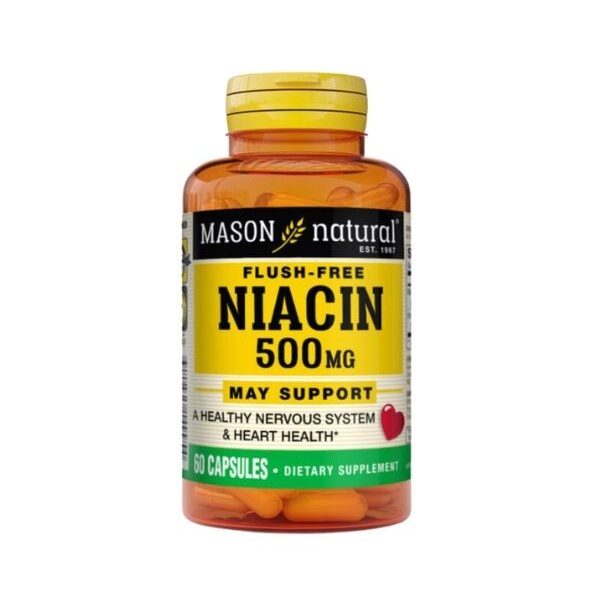 MASON NATURAL FLUSH FREE NIACIN 500 MG 60 CAPSULES