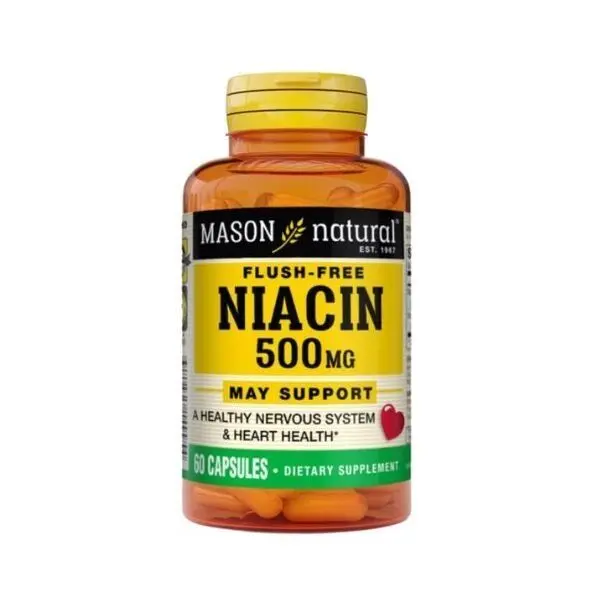 MASON NATURAL FLUSH FREE NIACIN 500 MG 60 CAPSULES