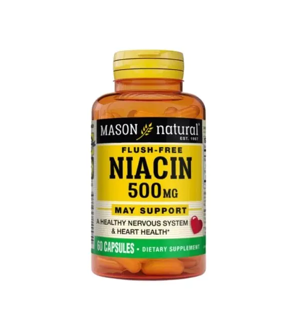 MASON NATURAL FLUSH FREE NIACIN 500 MG 60 CAPSULES