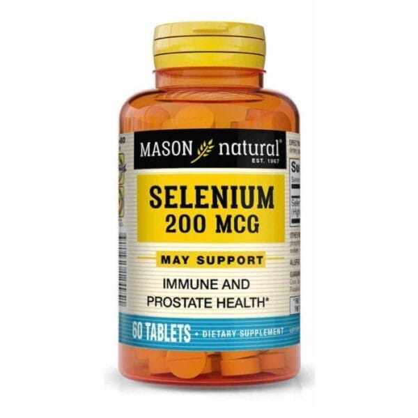 MASON NATURAL SELENIUM 200 MCG 60 COMPRIMES