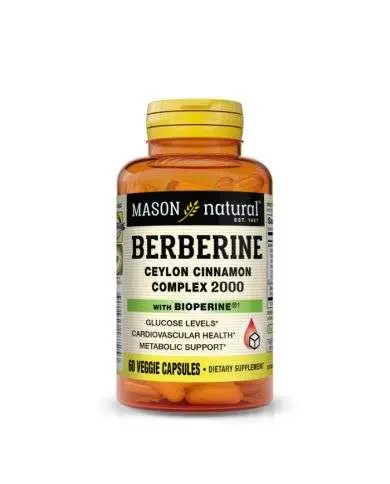 MASON NATURAL BERBERINE CEYLON CINNAMON COMPLEX 2000 60 CAPSULES VEGETALES MASON NATURAL BERBERINE CEYLON CINNAMON COMPLEX 2000 60 CAPSULES VEGETALES