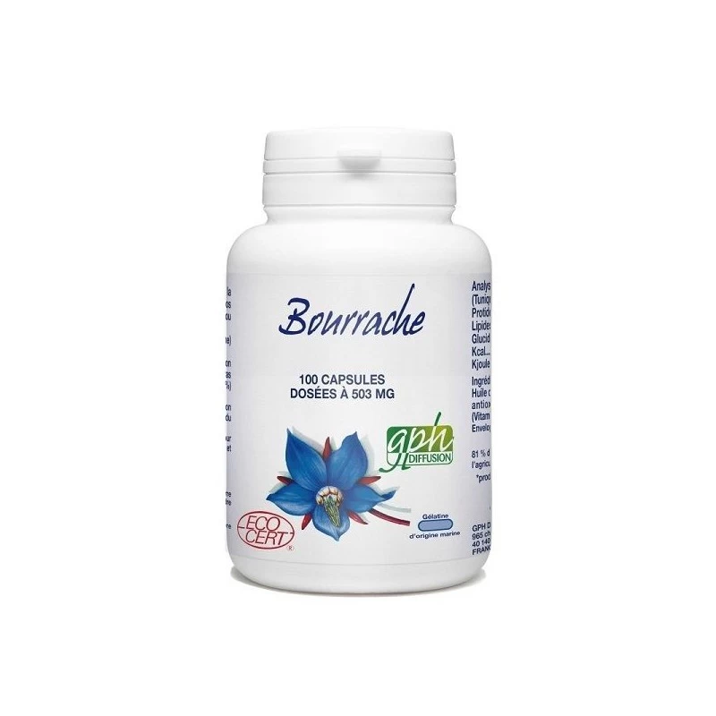 gph-diffusion-bourrache-bio-503-mg-100-capsules GPH DIFFUSION Bourrache BIO 503 mg | 100 capsules