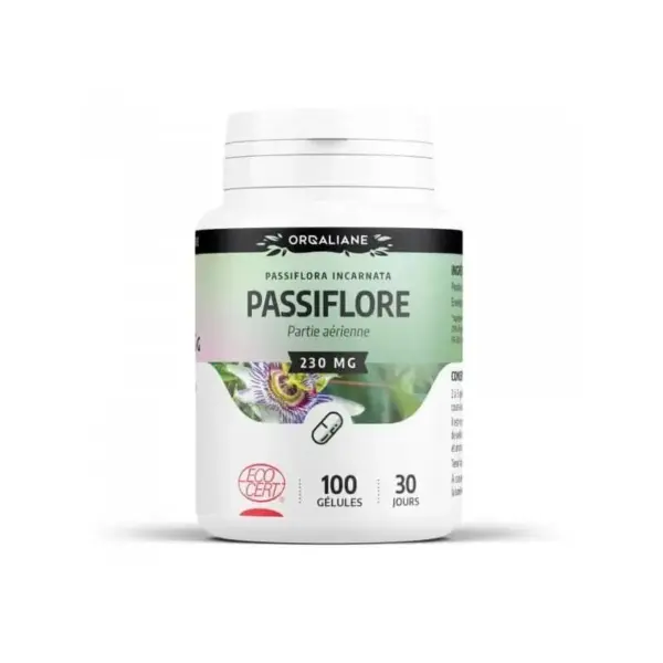 Orgaliane Passiflore 230mg 100 gélules – Relaxation & Sommeil3700216208746
