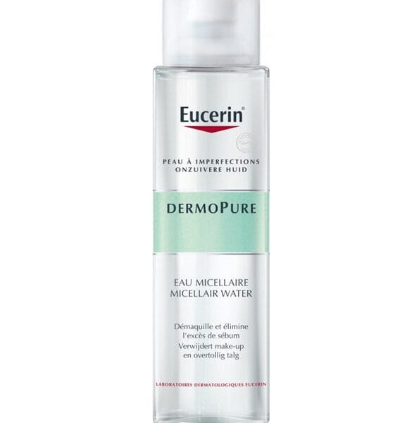 EUCERIN – EAU MICELLAIRE PEAU ACNÉIQUE DERMOPURE – 400 ML