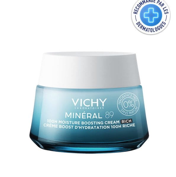 VICHY MINÉRAL 89 CRÈME RICHE BOOST D’HYDRATATION 100H SANS PARFUM