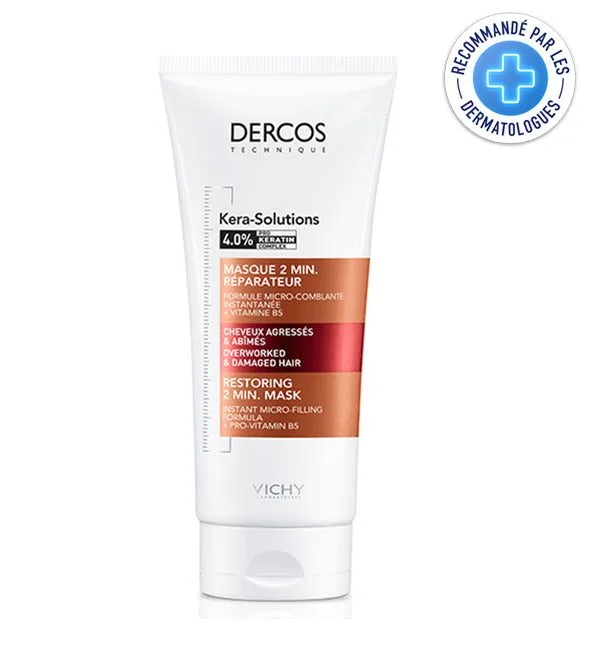 B_7d53d9f3-09d4-4e04-b48a-c301d666c54b.jpg VICHY DERCOS KERA-SOLUTIONS MASQUE 2MIN. RÉPARATEUR – 200 ML – Image 1