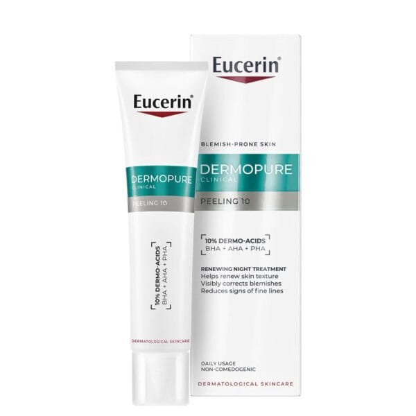 EUCERIN DERMOPURE CLINICAL PEELING 10 SOIN DE NUIT RENOVATEUR 40ML
