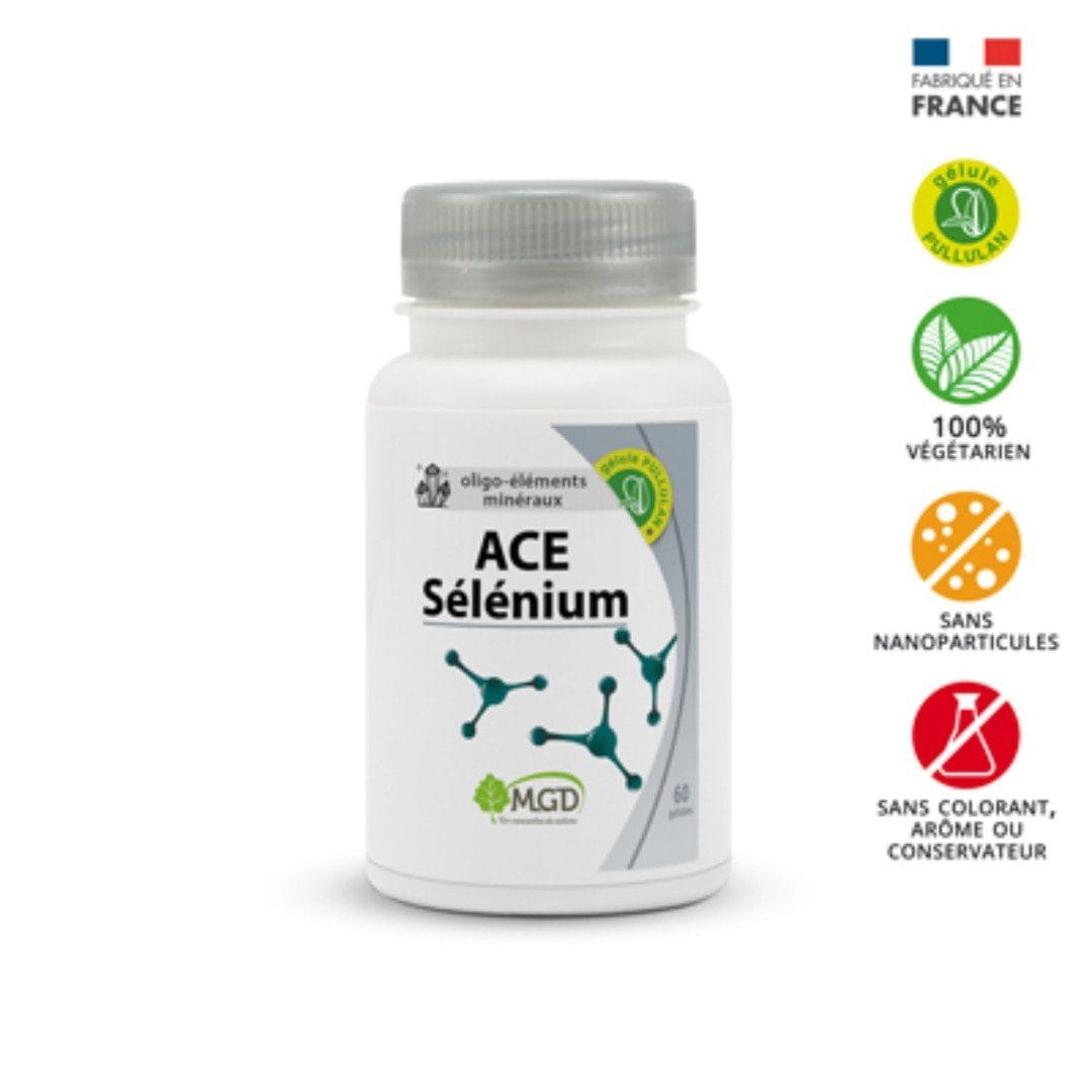 Mgd-Ace-Selenium-60-gelules.jpg Mgd Nature Ace Selenium 60 gelules – Image 1
