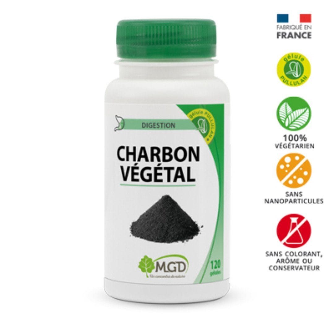 Mgd-Charbon-vegetale-120-gelules.jpg Mgd Nature Charbon vegetale 120 gelules – Image 1