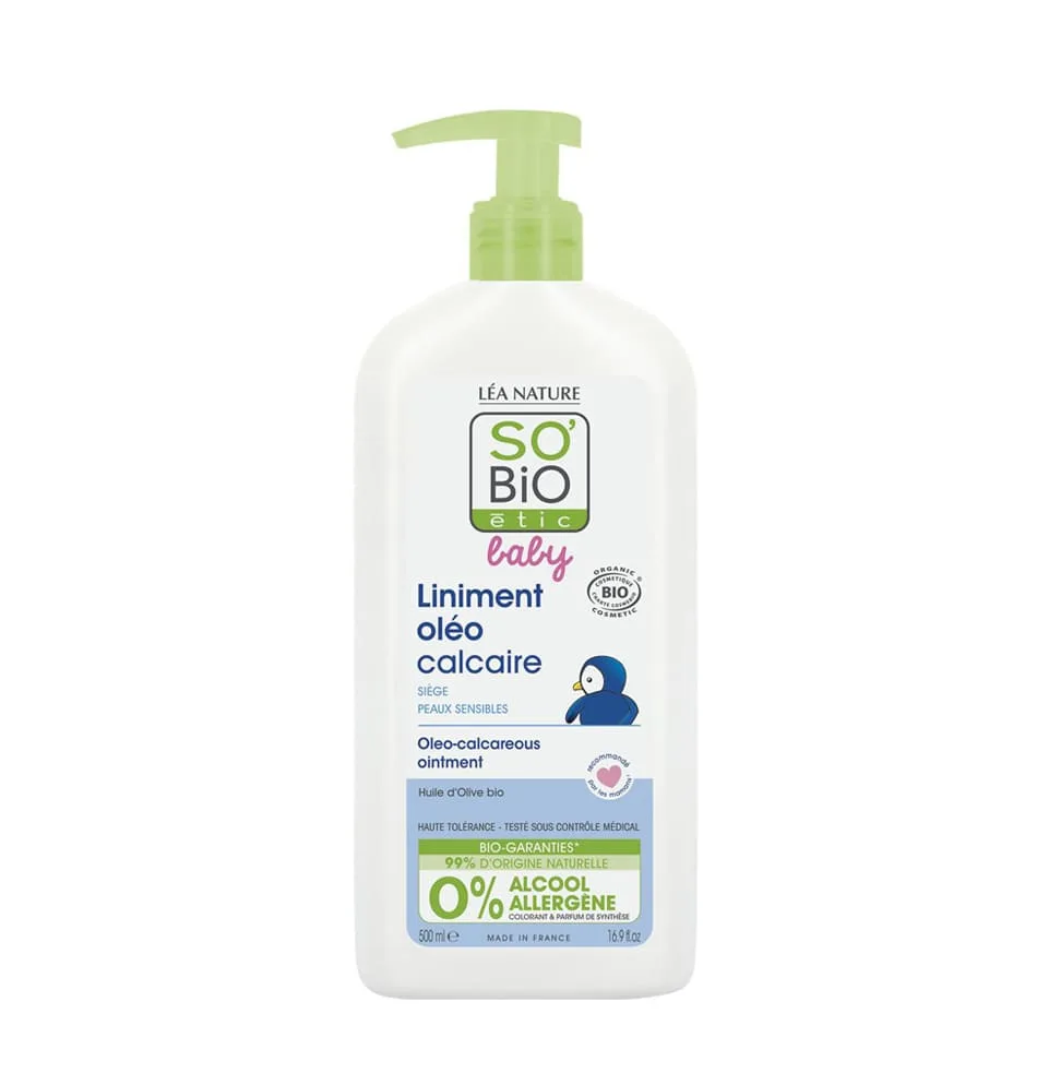 SO BIO ETIC BABY LINIMENT OLÉO CALCAIRE BIO 500 ML – Image 1