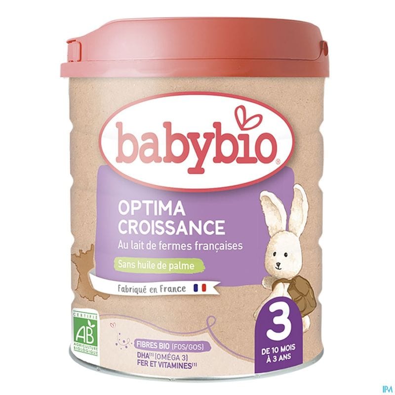 babybio-optima-3-lait-de-croissance-800-g.jpg BABYBIO OPTIMA 3 CROISSANCE LAIT 3ÈME ÂGE 800G – Image 1