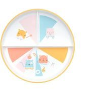 BEBE CONFORT ASSIETTE D'APPRENTISSAGE AVEC COMPARTIMENTS DOMINO