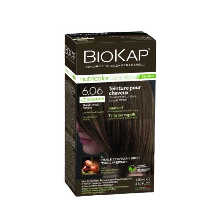 biokap-nutricolor-delicato-rapid-606-blond-fonce-havane-135ml.jpg BIOKAP NUTRICOLOR DELICATO RAPID 6.06 BLOND FONCE HAVANE 135ML – Image 1