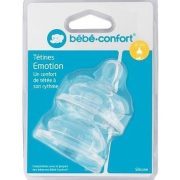 Bebe Confort – Tétines Emotion Col large T1 (x2) – 3 vitesses (0-12M +)