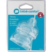 Bebe Confort – Tétines Emotion Col large T2 (x2) – 3 vitesses (6-24M +)