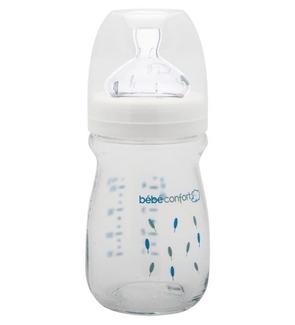 3220660267552_558dbad0-9143-477f-9246-3ca857f42b69-1.jpg Bebe Confort – Biberon Maternity en verre 130 ml – Indians Blanc (0-6M +) – Image 1