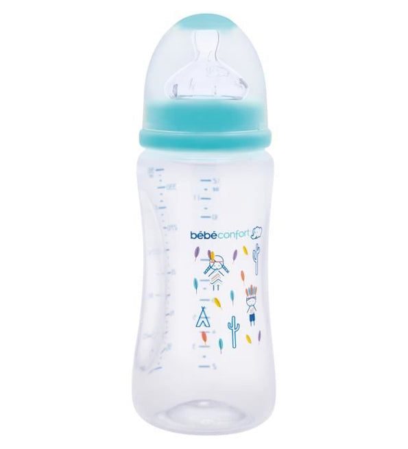 3220660267781_cda73366-67af-4a39-9997-ef222d00747e-1.jpg Bebe Confort – Biberon Maternity 360 ml – Indians Bleu (6-24M +) – Image 1